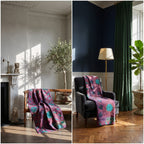 Mystic Lotus Luxury Vintage Suzani Kantha Throw