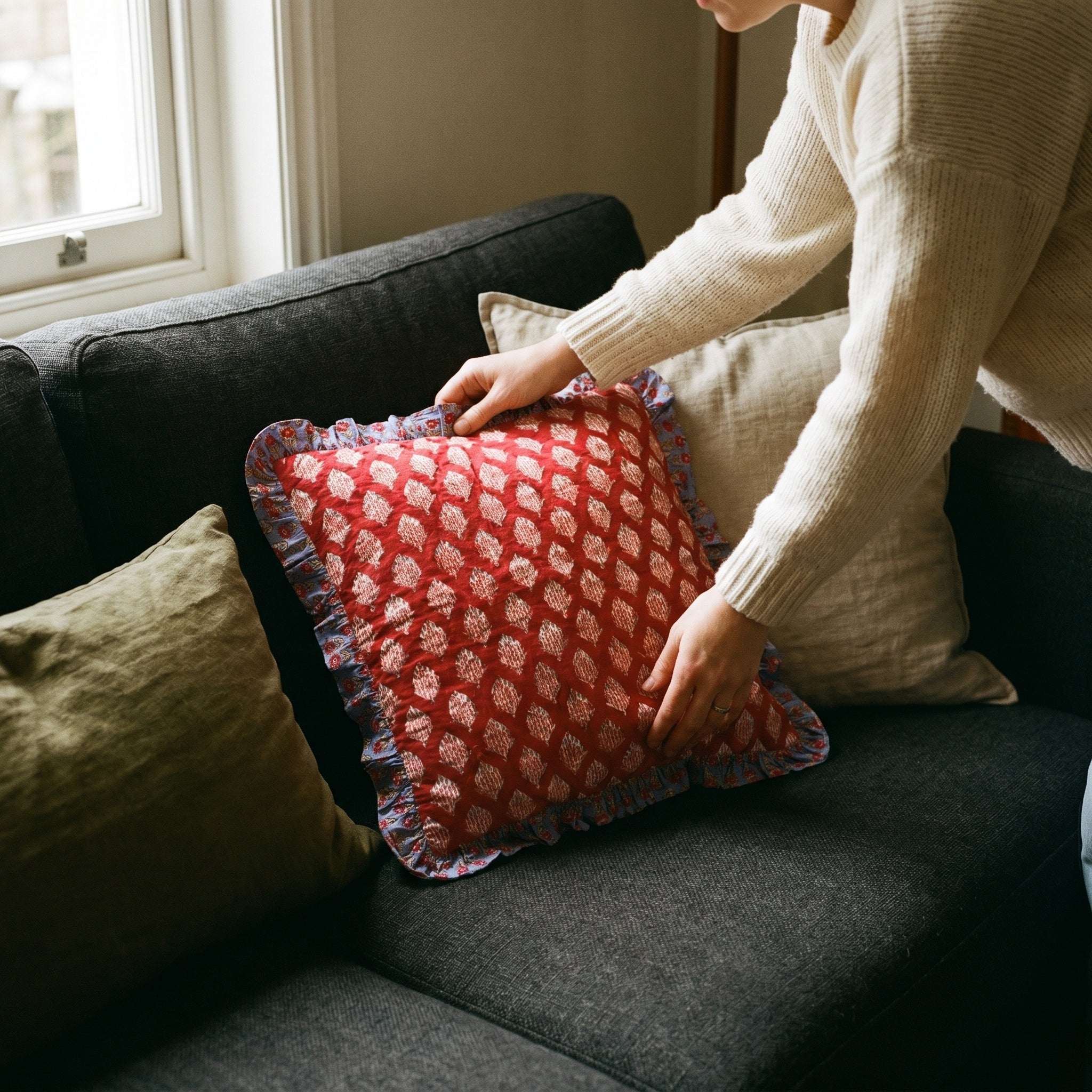 Maple Whispers Cushion Cover