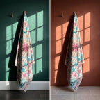 Or Bloom Luxury Vintage Suzani Kantha Throw