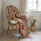 Jeté Suzani Kantha vintage de luxe réversible Quiet Passage
