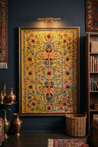 Plaid luxueux réversible Dawn Reverie style Suzani Kantha vintage