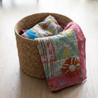 Maple Verse Reversible Luxury Vintage Suzani Kantha Throw