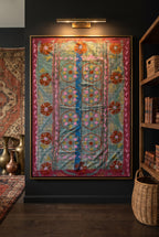 Maple Verse Reversible Luxury Vintage Suzani Kantha Throw