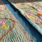 Maple Verse Reversible Luxury Vintage Suzani Kantha Throw