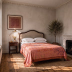 Sylvan Fern Handmade Embroidered Queen Bedspread