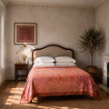 Sylvan Fern Handmade Embroidered Queen Bedspread