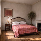 Dawn Meadow Handmade Embroidered Queen Bedspread
