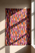 Maple Haven Kantha Patchwork Embroidered Pure Cotton Wall Tapestry