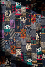 Fern Serenade Kantha Patchwork Embroidered Pure Cotton Wall Tapestry