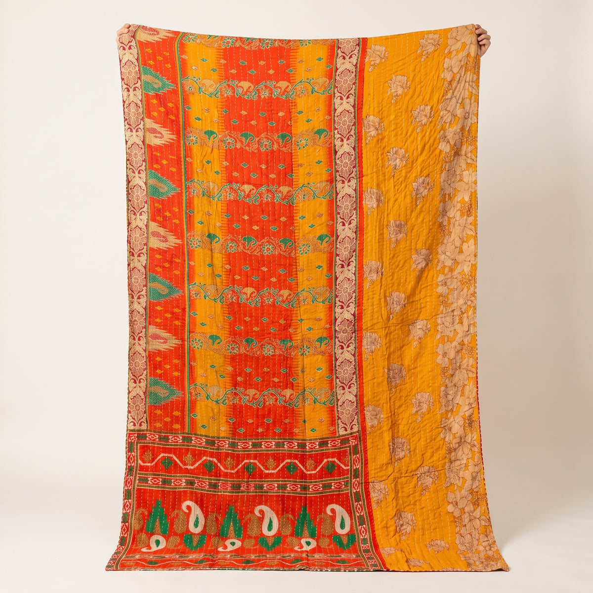 Nomad Trail Vintage Cotton Kantha Throw