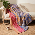 Reverse side 1 – Dream Mist Vintage Cotton Kantha Throw