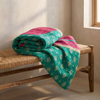 Reverse side 6 – Dawn Soft Vintage Cotton Kantha Throw