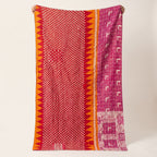 Reverse side 7 – Heirloom Fern Vintage Cotton Kantha Throw