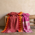 Reverse side 6 – Heirloom Fern Vintage Cotton Kantha Throw