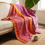 Reverse side 1 – Heirloom Fern Vintage Cotton Kantha Throw