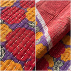 Reverse side 2 – Enchanted Indigo Vintage Cotton Kantha Throw