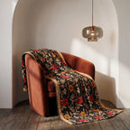 Meadow Journey Vintage Cotton Kantha Throw