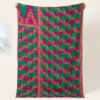 Reverse side 7 – Golden Marigold Vintage Cotton Kantha Throw