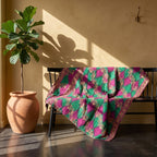 Reverse side 5 – Golden Marigold Vintage Cotton Kantha Throw