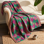 Reverse side 1 – Golden Marigold Vintage Cotton Kantha Throw