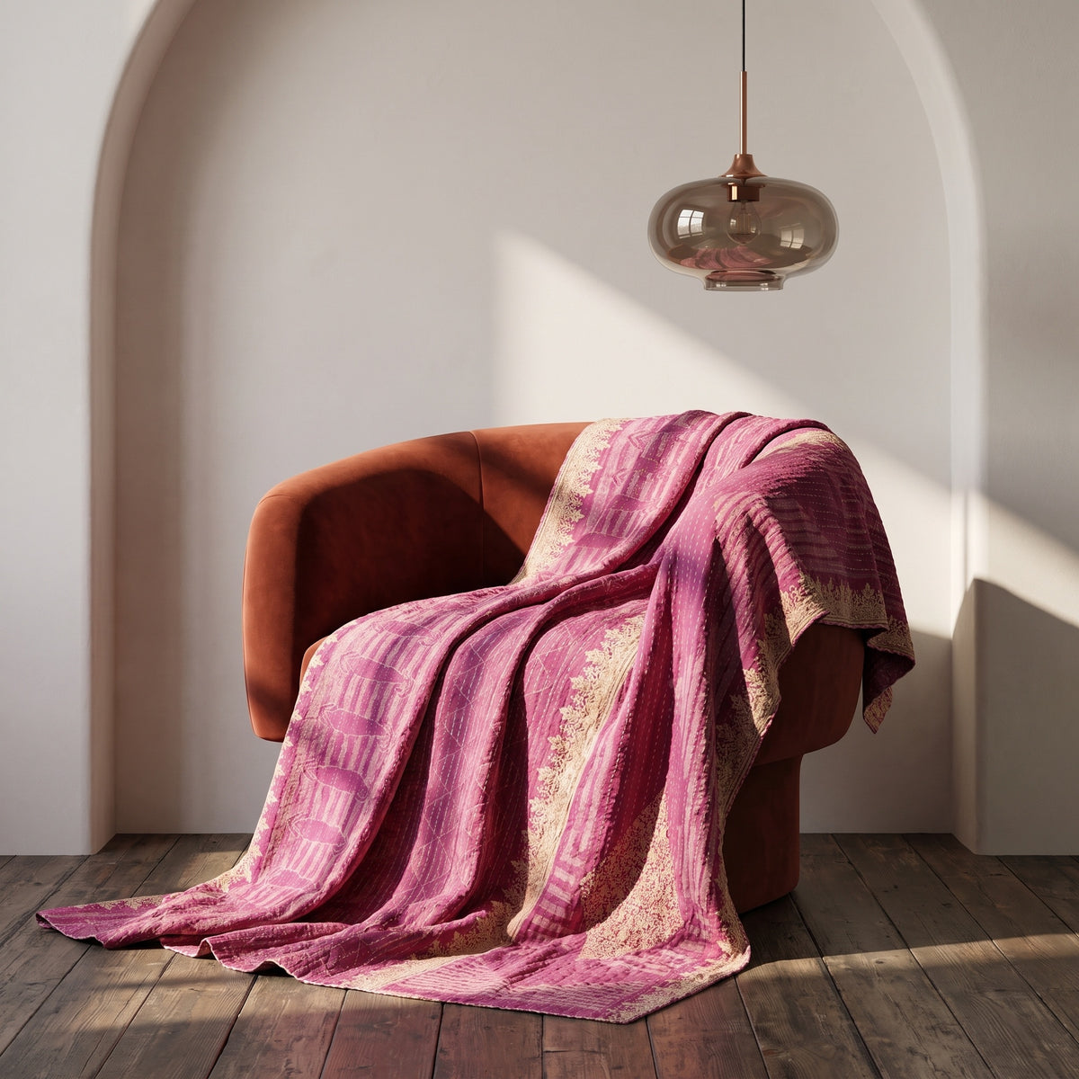 Quiet Nomad Vintage Cotton Kantha Throw