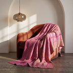 Reverse side 4 – Whispering Saffron Vintage Cotton Kantha Throw