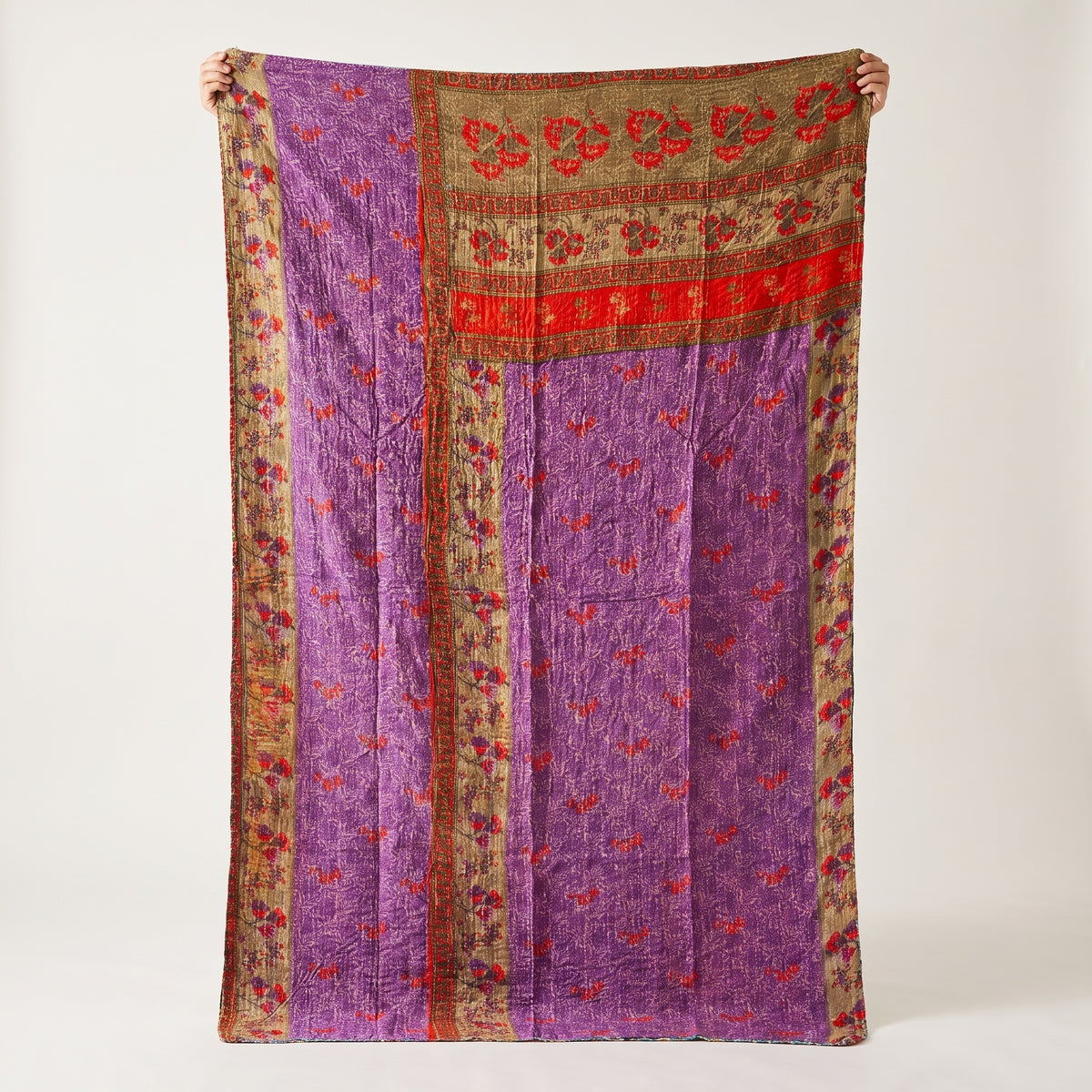 Loom Passage Vintage Cotton Kantha Throw