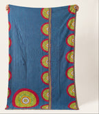 Reverse side 7 – Whisper Cobalt Vintage Cotton Kantha Throw