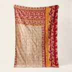 Wanderer's Tale Vintage Cotton Kantha Throw