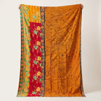 Reverse side 7 – Indigo Dream Vintage Cotton Kantha Throw