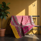 Heritage Journey Vintage Cotton Kantha Throw