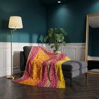 Reverse side 3 – Saffron Terracotta Vintage Cotton Kantha Throw