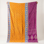 Quiet Passage Vintage Cotton Kantha Throw