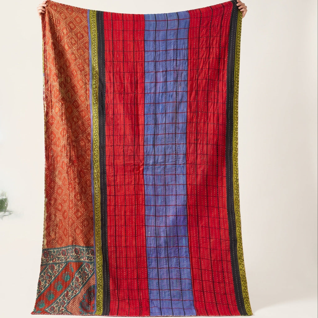 Nomad Story Vintage Cotton Kantha Throw