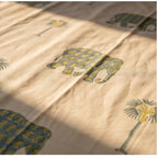 Dawn Indigo Hand Block Printed King Bedsheet Set
