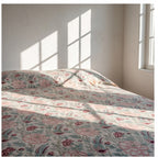 Dewy Fern Hand Block Printed KING Bedsheet