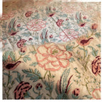 Dewy Fern Hand Block Printed KING Bedsheet