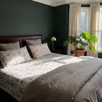 Dewy Fern Hand Block Printed KING Bedsheet