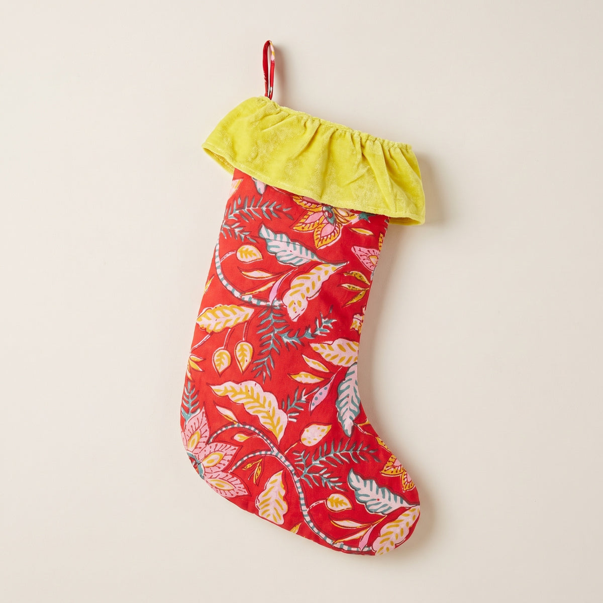Gilded Amber Christmas Stocking