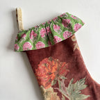 Celestial Indigo Christmas Stocking
