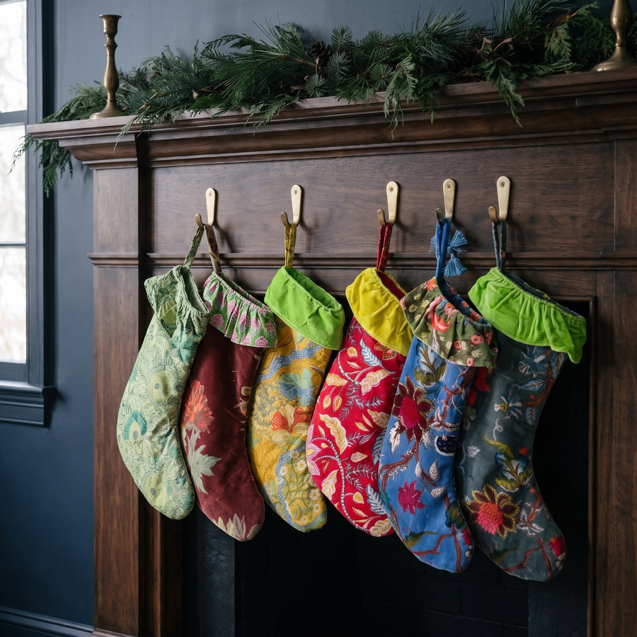 Crimson Lotus Christmas Stocking