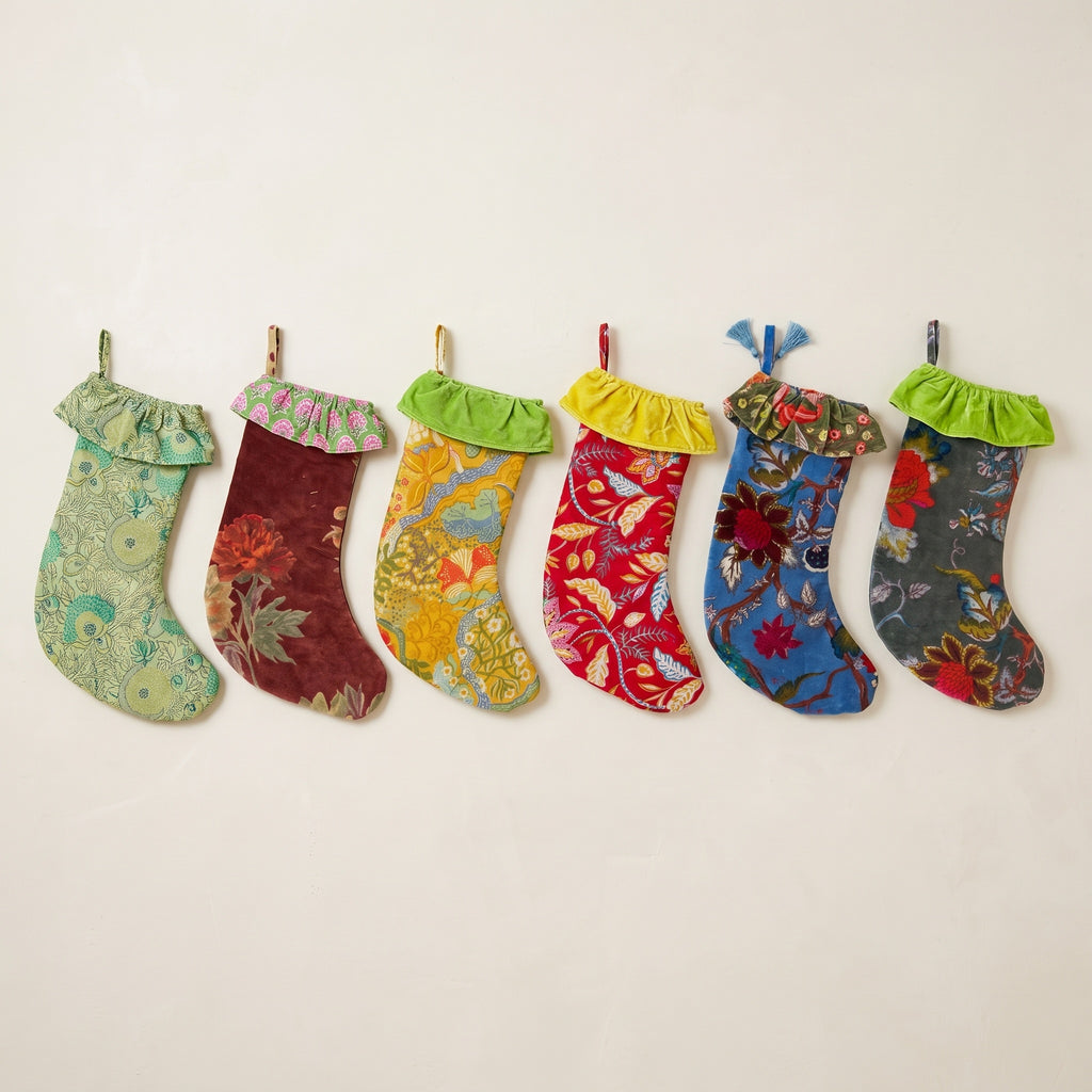 Crimson Lotus Christmas Stocking