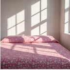 Verde Fern Hand Block Printed King Bedsheet
