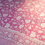 Verde Fern Hand Block Printed King Bedsheet