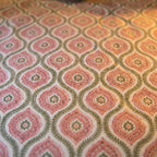 Sienna Terracotta Hand Block Printed King Bedsheet
