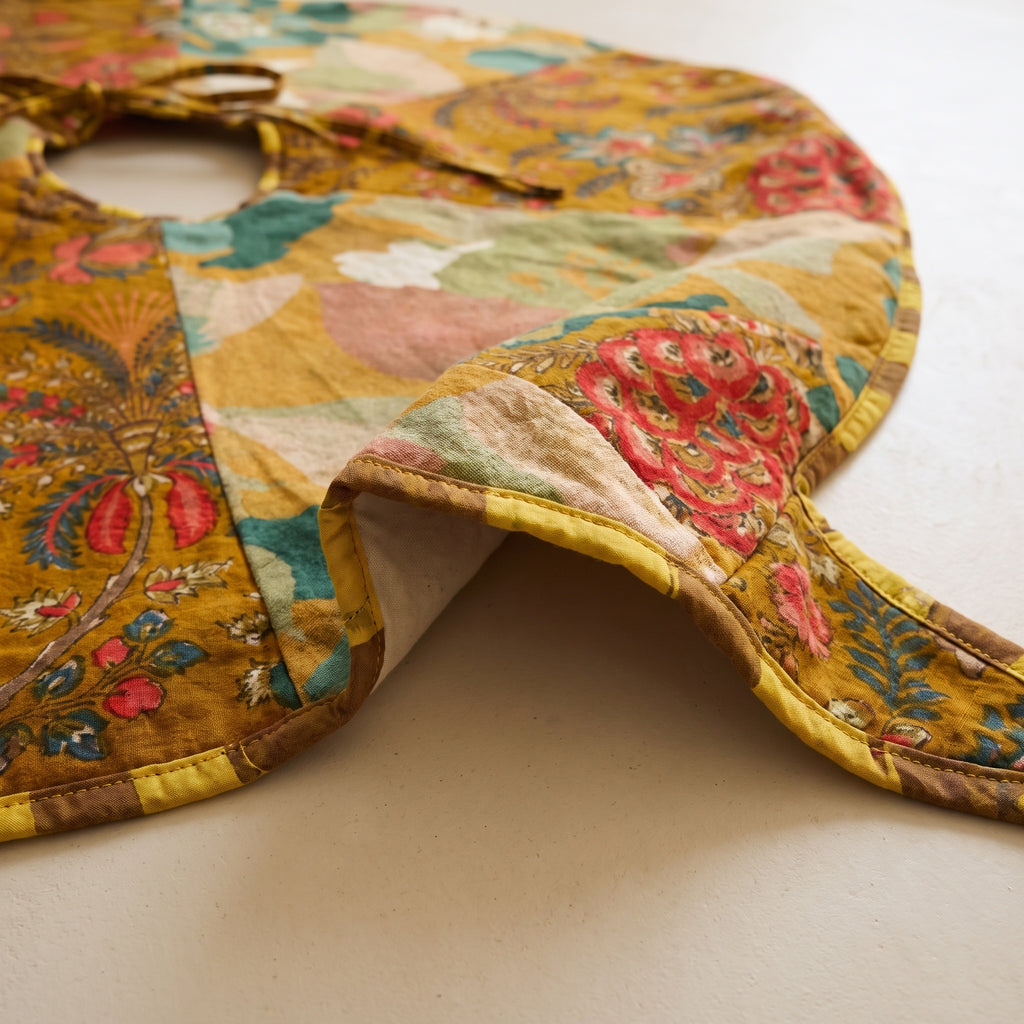 Hearth Solstice Reversible Velvet Patchwork Christmas Tree Skirt