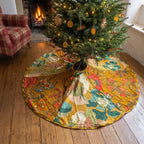 Hearth Solstice Reversible Velvet Patchwork Christmas Tree Skirt