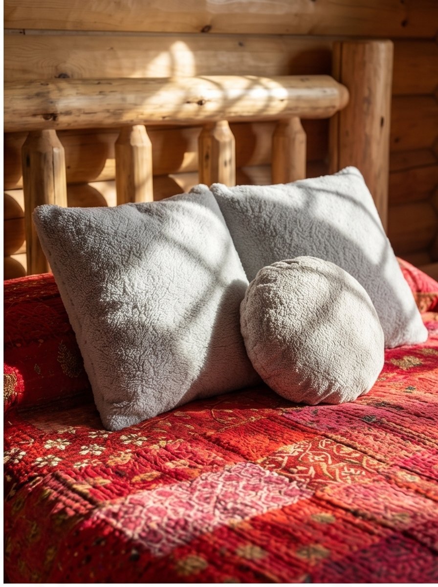 Serene Fern Luxury Patola Kantha Bedspread