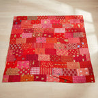 Serene Fern Luxury Patola Kantha Bedspread