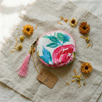 Bloom Indigo Cotton Block Printed Coin Purse